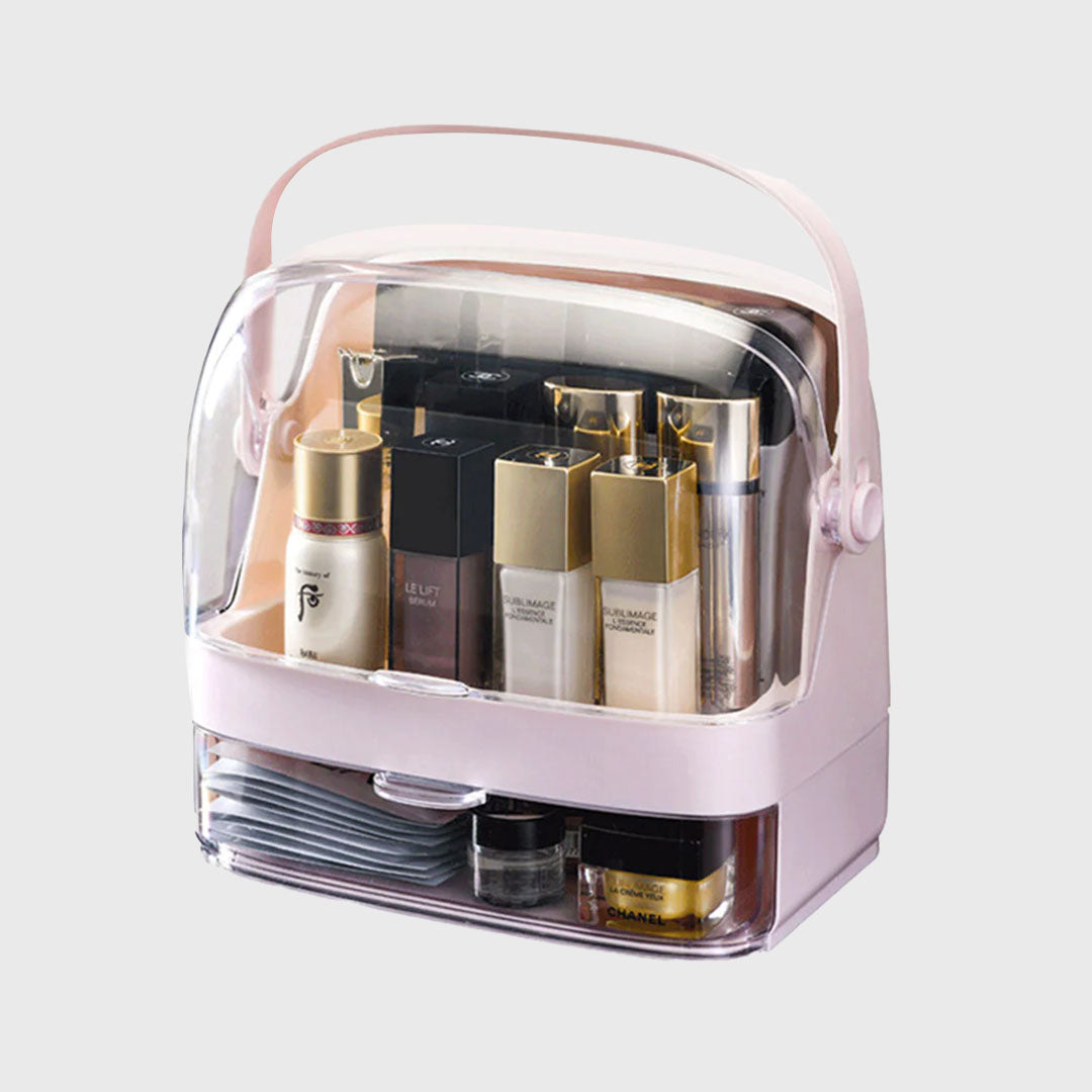 2 Tier White Countertop Makeup Storage Organiser