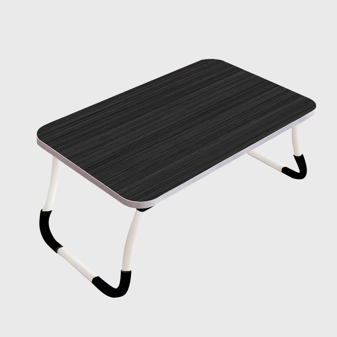 Black Foldable Study Bed Table Adjustable Portable Desk Stand