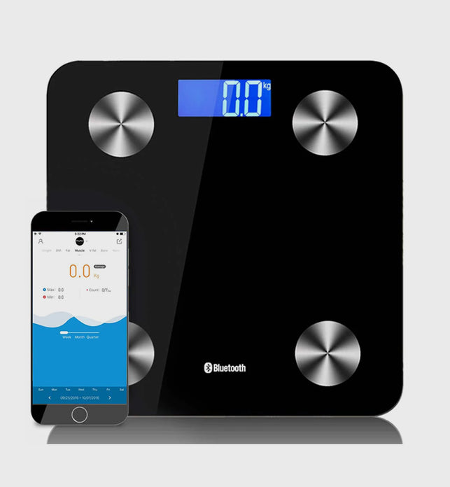 Wireless Bluetooth Digital Body Fat Scale Black