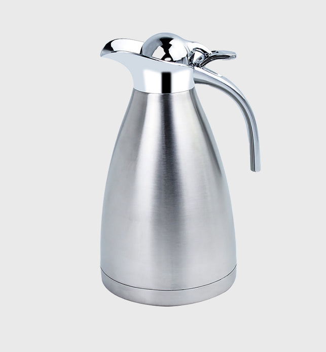 SOGA 2.0L Silver Color 3-Layer Inner Stainless Steel, Vacuum Insulated and Outer Stainless Steel Thermal Flask