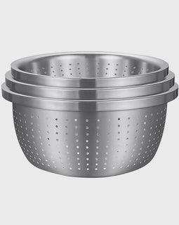 SOGA Stainless Steel Metal Basket Strainer 3PCS Set A