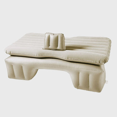 Portable Inflatable Car Mattress Air Bed Beige
