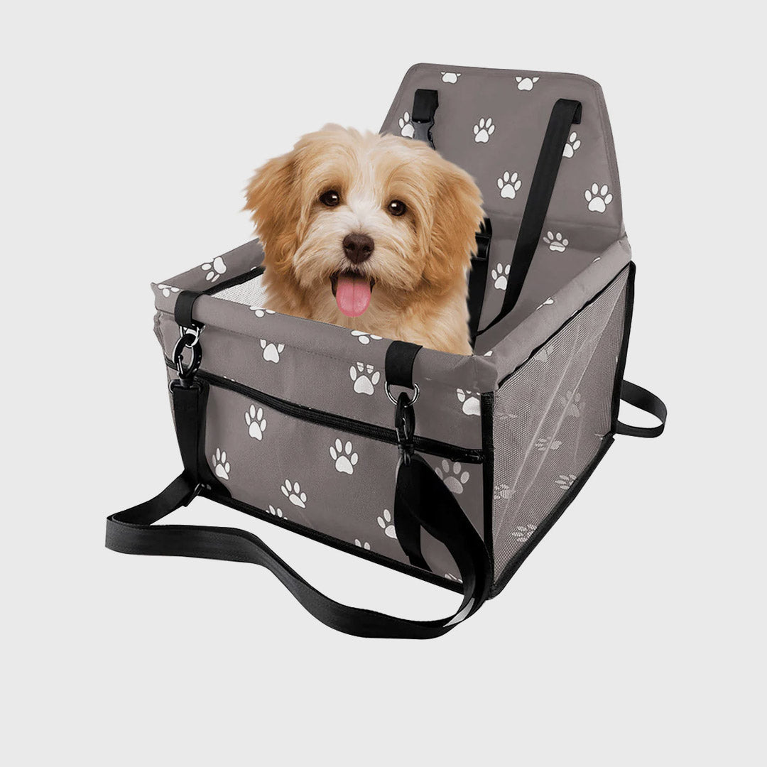 Waterproof Car Seat Pet Booster Grey