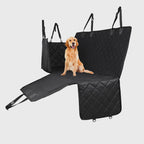 600D Oxford Waterproof Pet Back Seat Mat Black