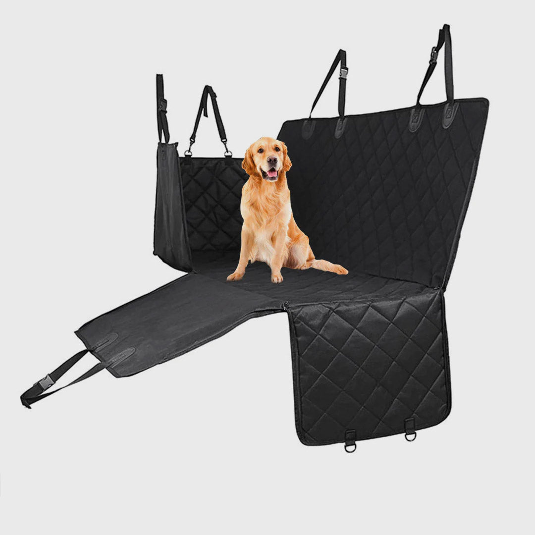 600D Oxford Waterproof Pet Back Seat Mat Black