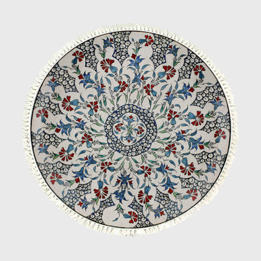 SOGA 120cm Mandala Round Area Thick Anti-slip Doormat Home Decor