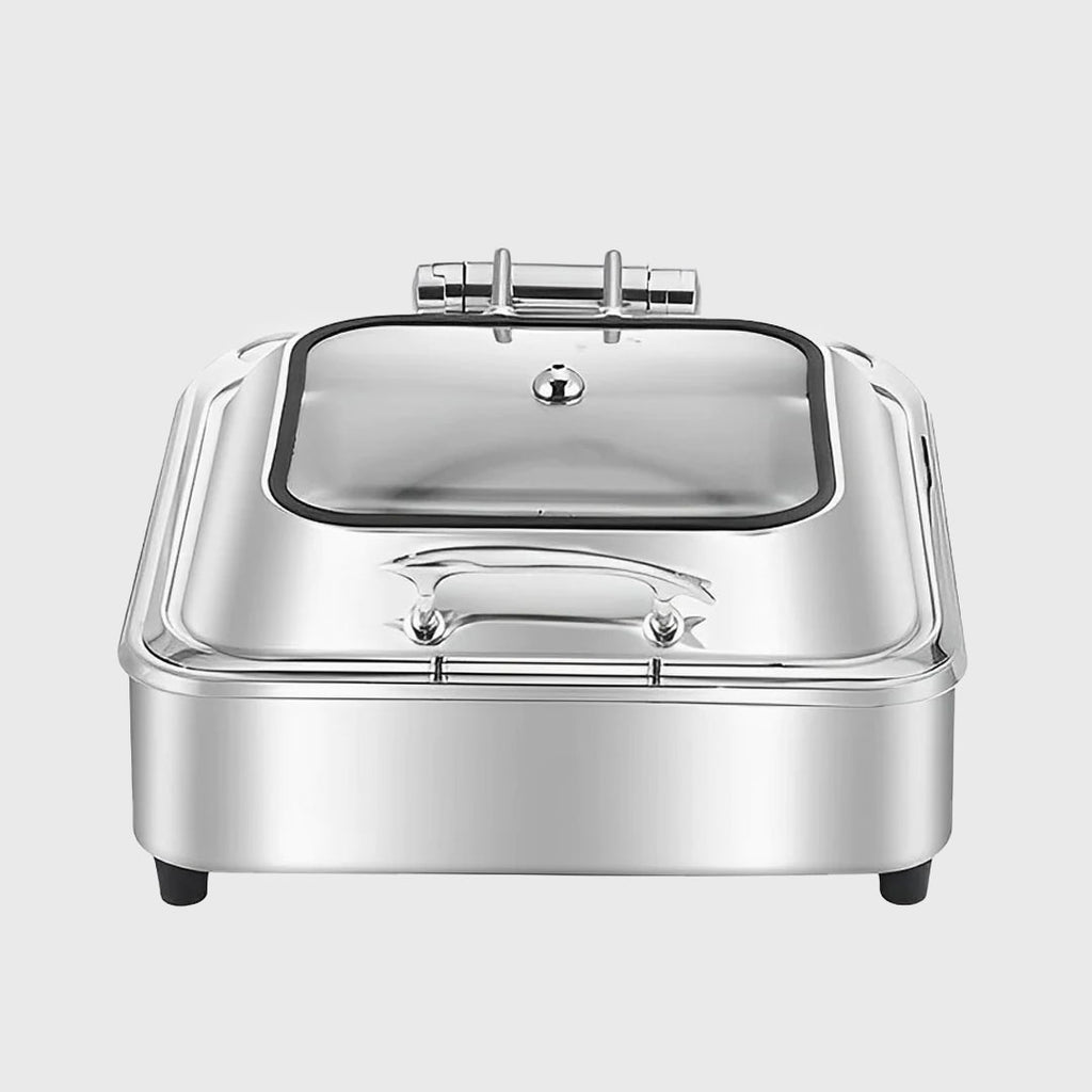 Stainless Steel Square Chafing Dish Tray with Top Lid