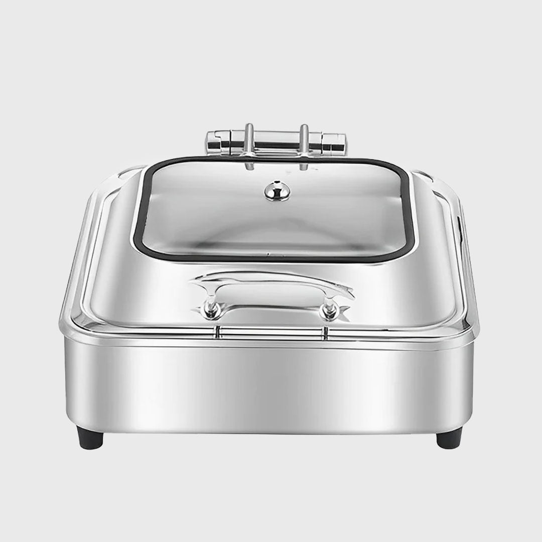 Stainless Steel Square Chafing Dish Tray with Top Lid