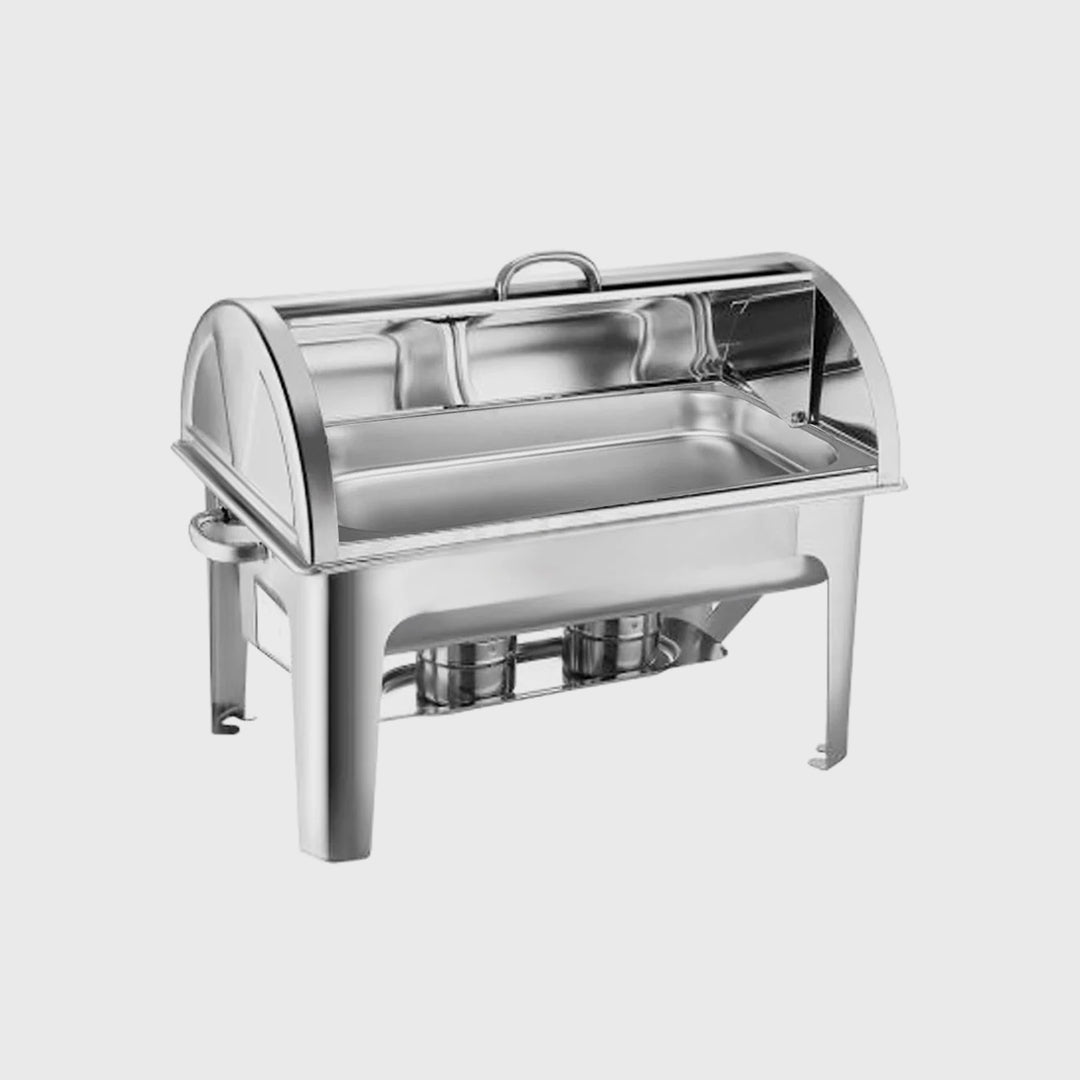 9L Stainless Steel Full Size Roll Top Chafing Dish