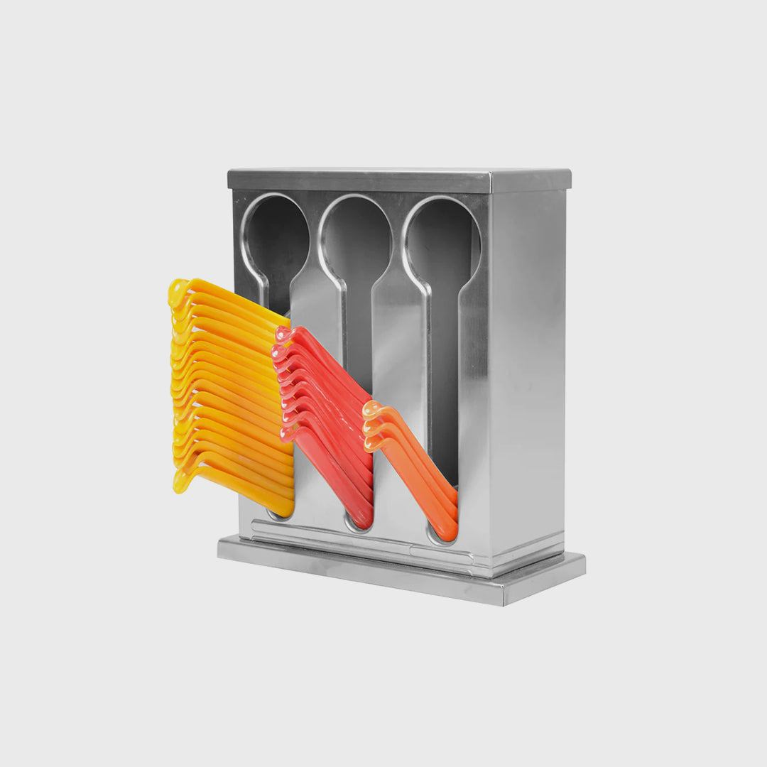 Stainless Steel Buffet Utensil Holder 3 Holes