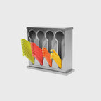 Stainless Steel Buffet Utensil Holder 4 Holes