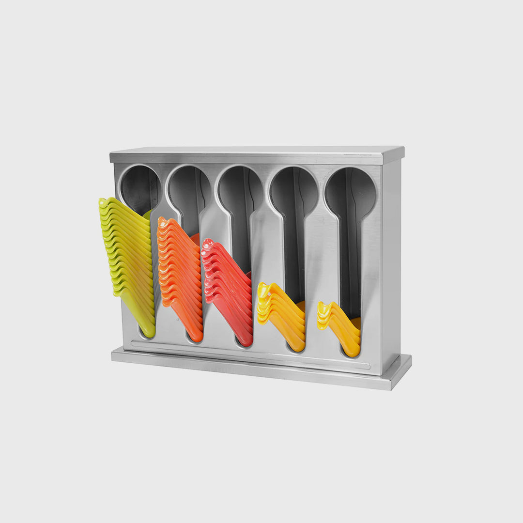 Stainless Steel Buffet Utensil Holder 5 Holes