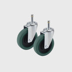 2 x 4" Polyurethane Swivel Castor Wheels