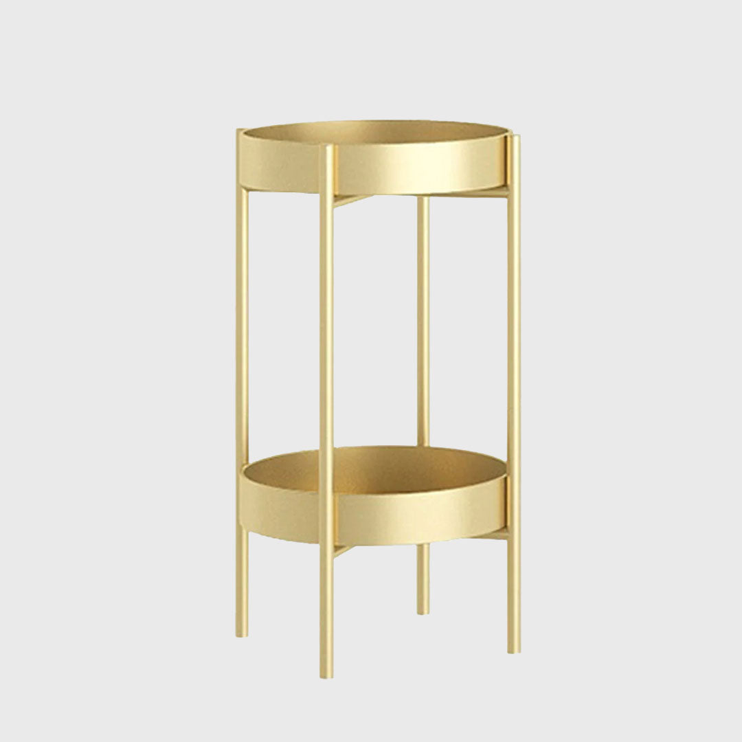50CM Gold Tiered Plant Pots Holders Rack Garden Shelf