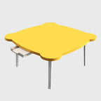 Yellow Minimalist Cat Ear Portable Floor Table
