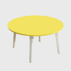 Yellow Portable Round  Floor Table