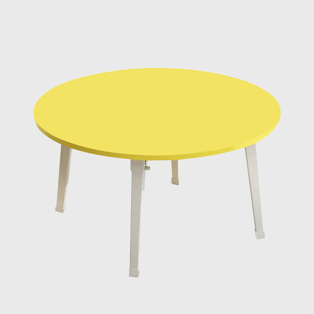 Yellow Portable Round  Floor Table