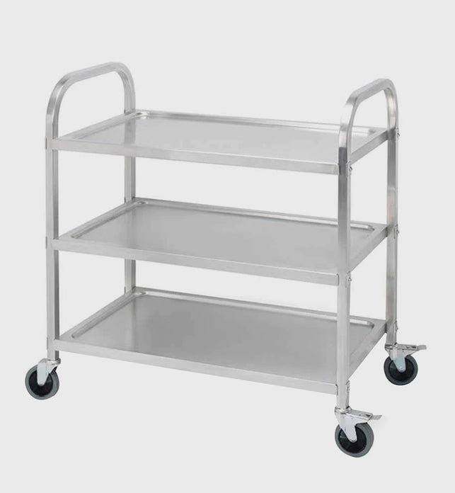 3 Tier Stainless Steel Utility Cart 75x40x83.5cm Small