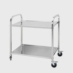 2 Tier Stainless Steel Utility Cart 95x50x95cm Large