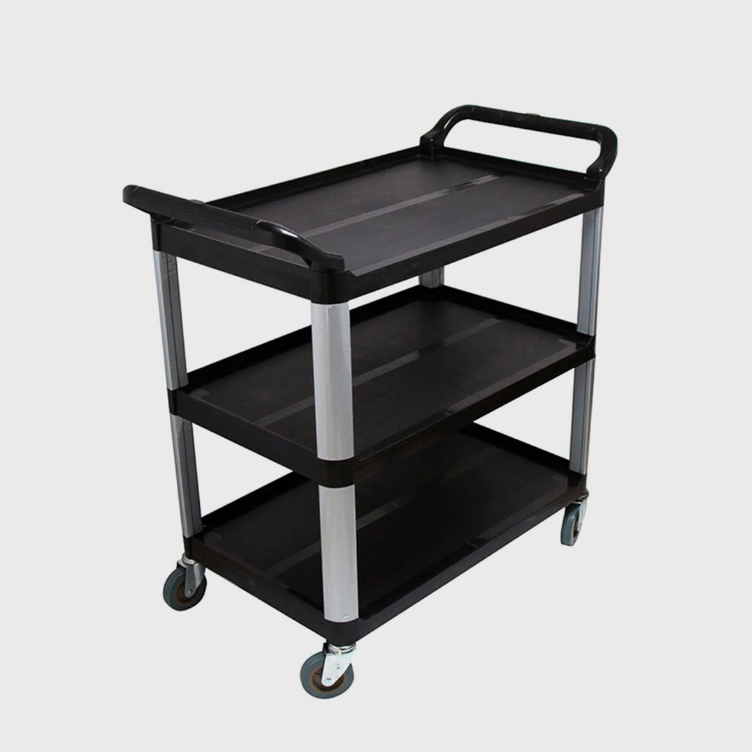 3 Tier Utility Cart Black Large