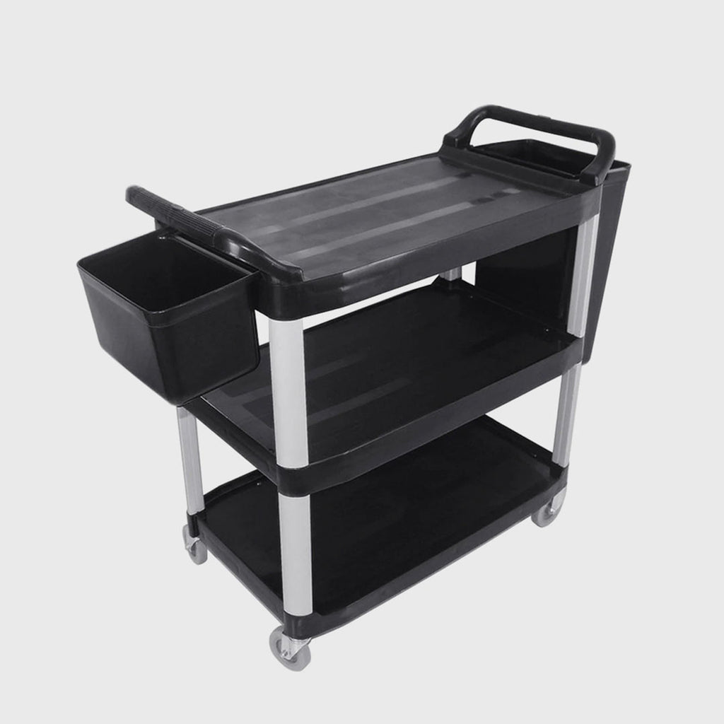 3 Tier Utility Cart w/ Two Bins Large