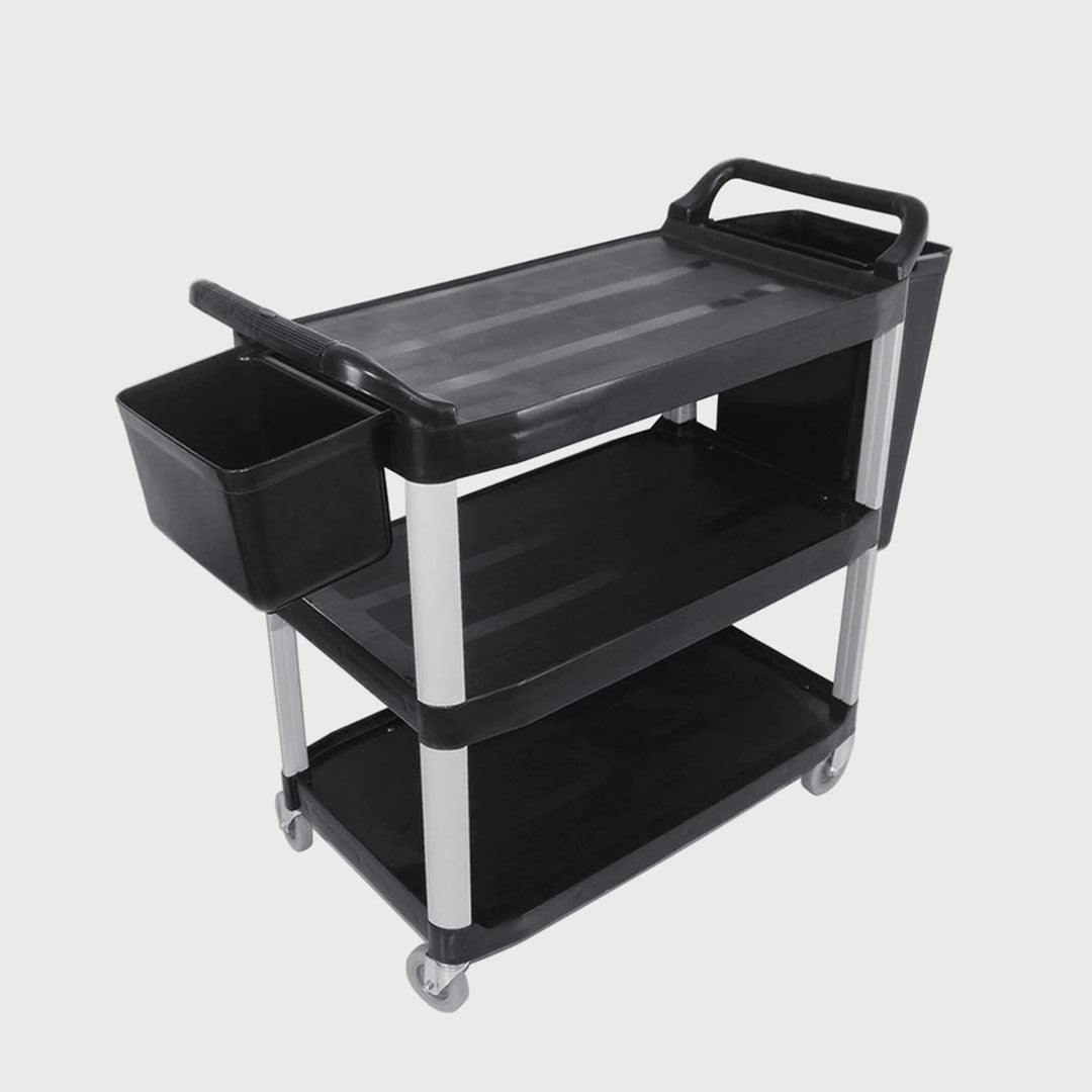 3 Tier Utility Cart w/ Two Bins Large
