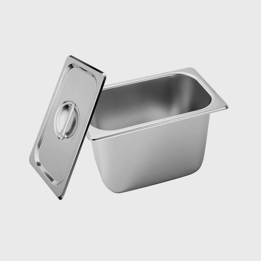 Gastronorm GN Pan Full Size 1/3 GN Pan 20cm Deep Stainless Steel Tray with Lid