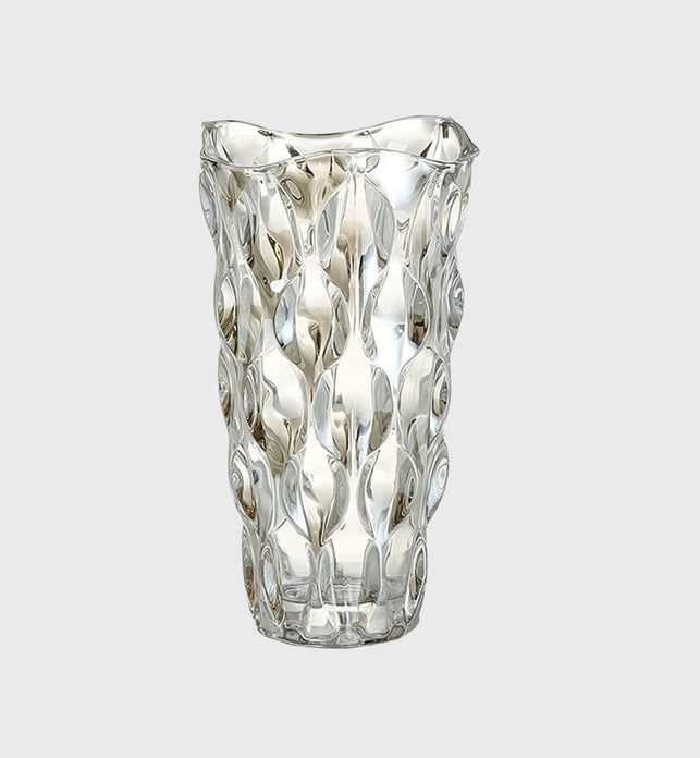 SOGA 29cm Glass Clear Vase Crystal VASE Thick Modern Home Decor