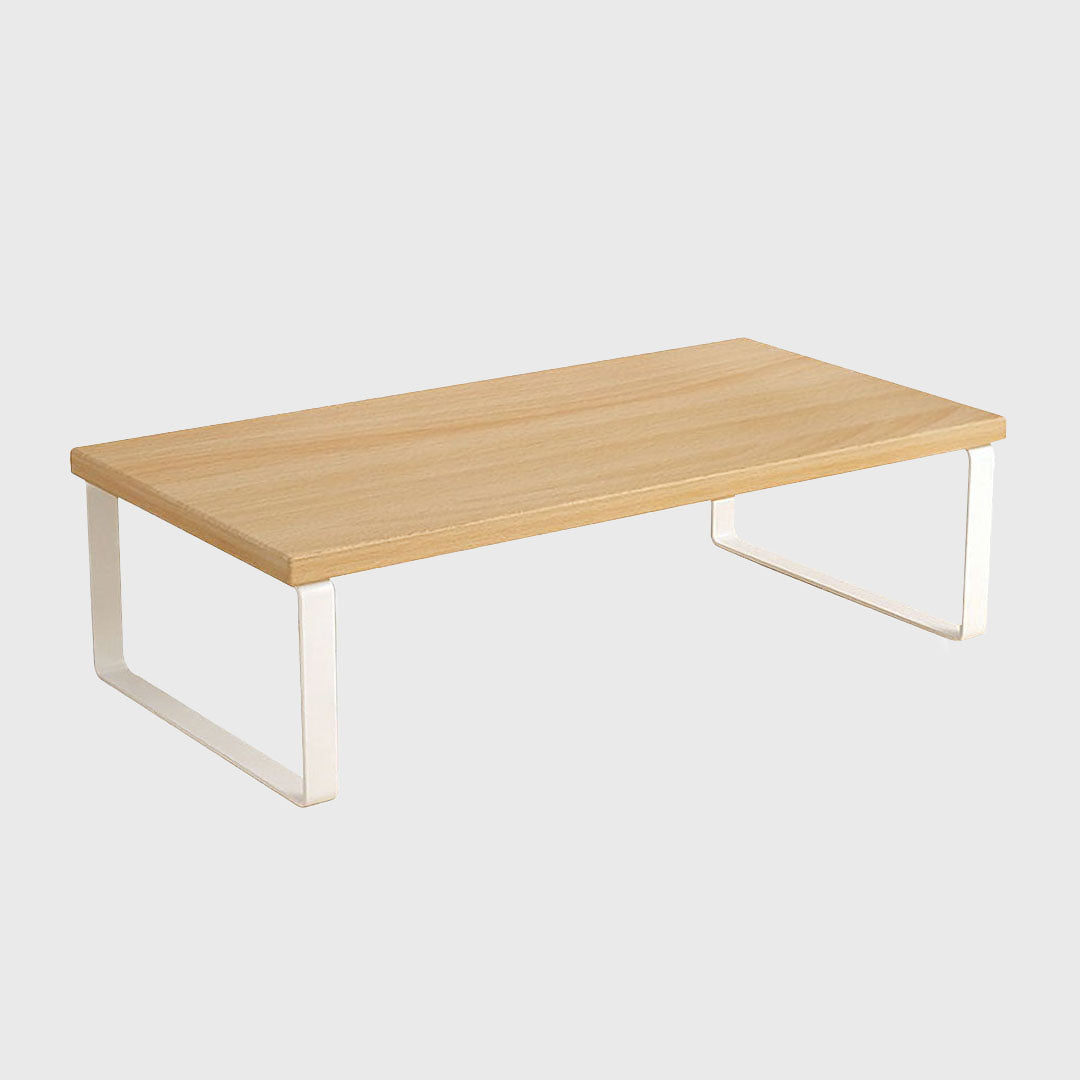 SOGA 50cm Wood Computer Monitor Elevated Stand Desktop Support Station Rack