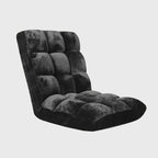 Floor Recliner Folding Lounge Black