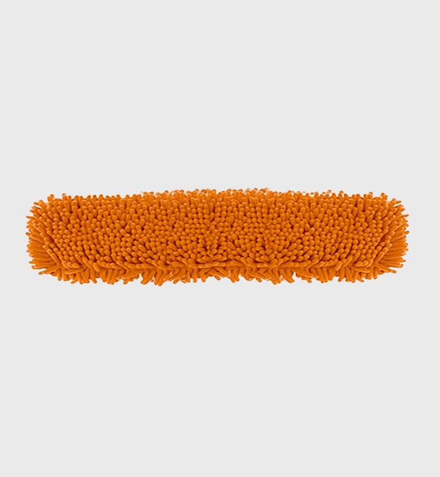 SOGA 80x12 Orange Microfiber Flat Mop Floor Cleaning Pads Rotating Dust Remover