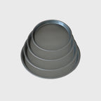 Round Black Steel Pizza Tray Set