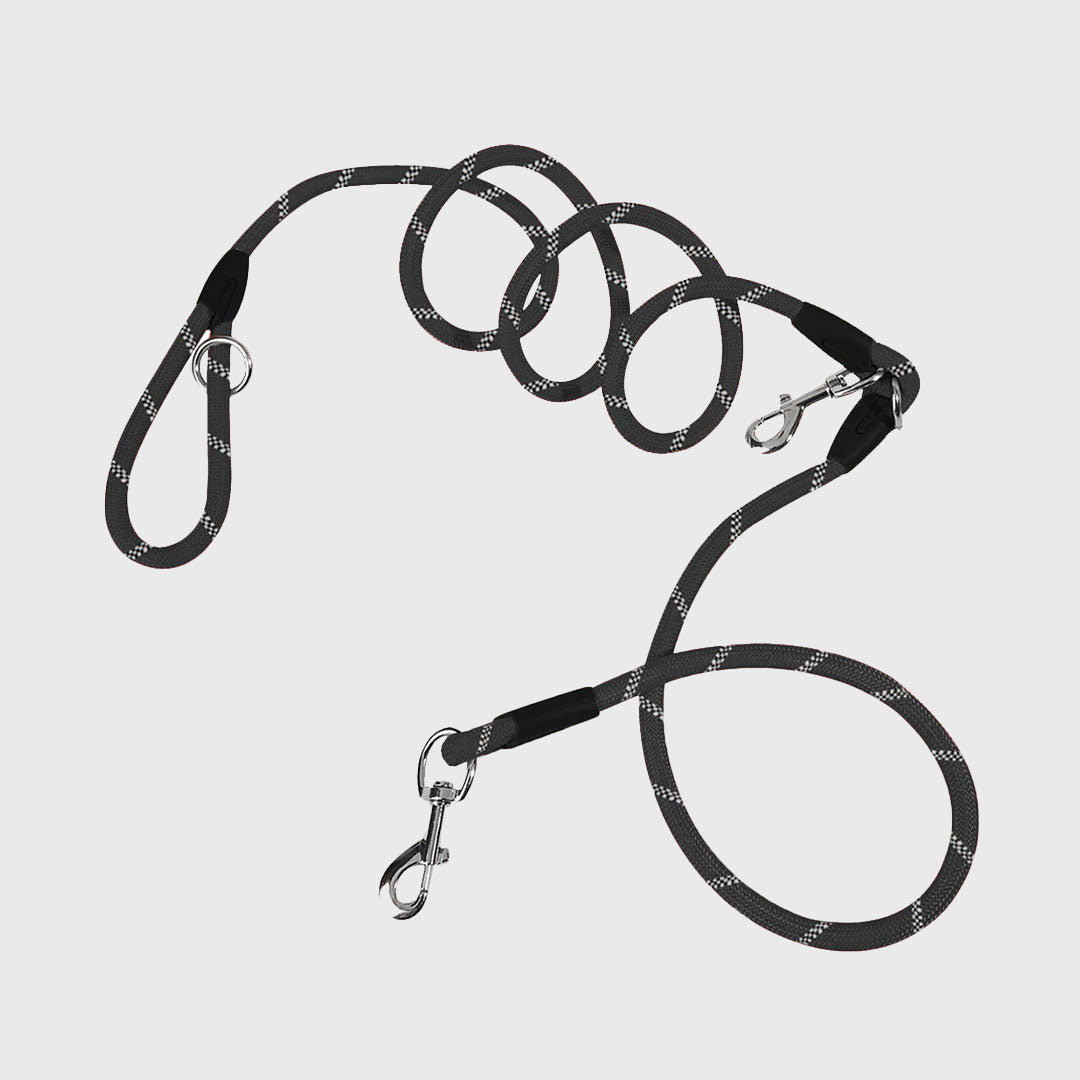 220cm Black Multifunction Pet Leash