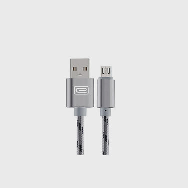 Android 1.5M MFI Metal Braided USB Cable Grey