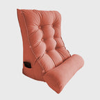 45cm Peach Wedge Lumbar Pillow