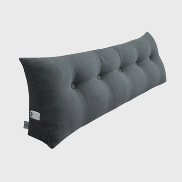 150cm Dark Grey Wedge Bed Cushion