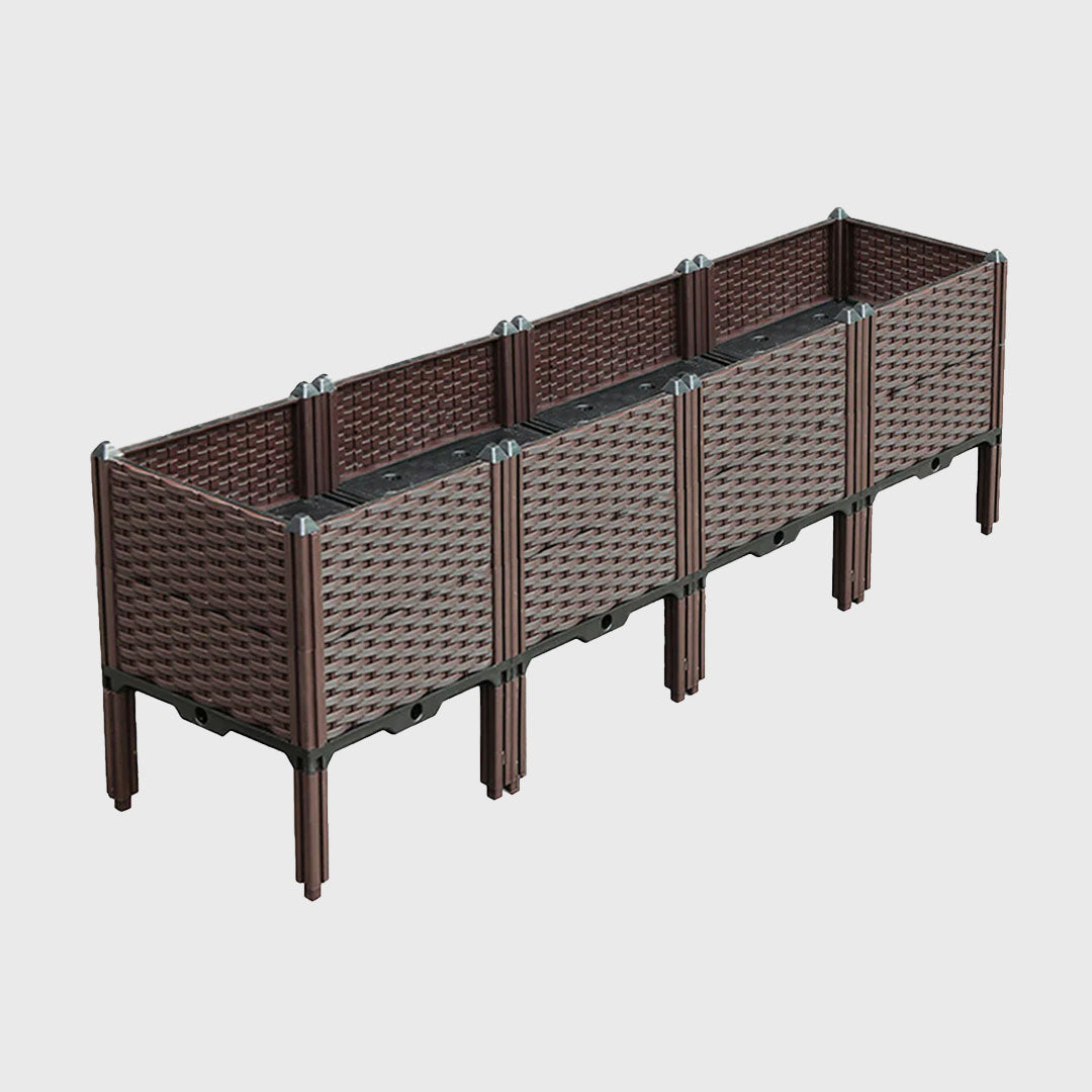 160X51CM Garden Plastic Planter Box with Legs