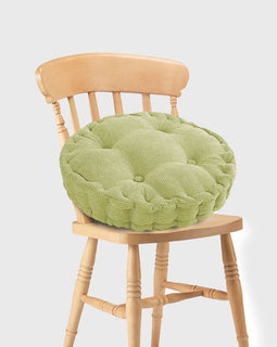 Green Plush Round Cushion