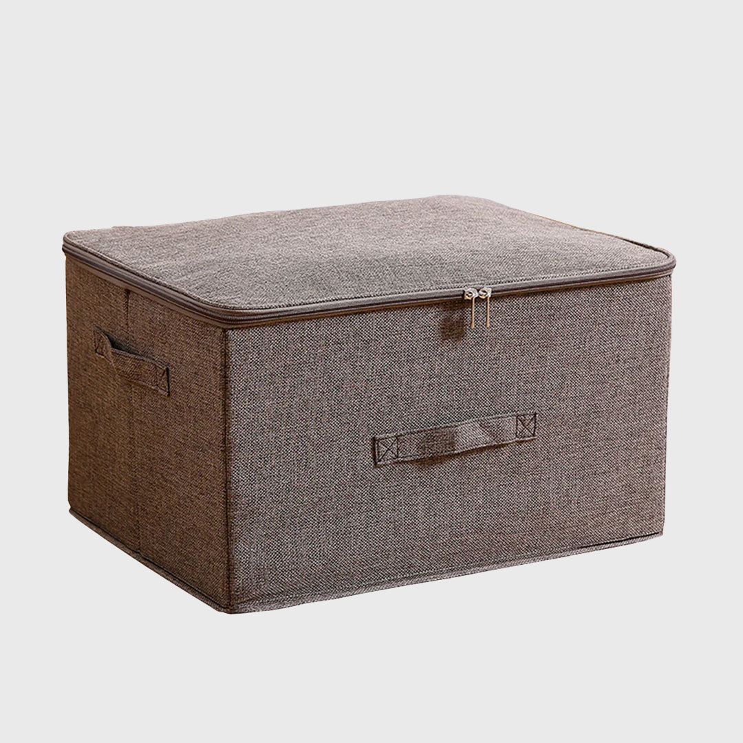 Coffee Large Double Zipper Storage Box