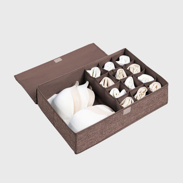 Coffee Flip Top Underwear Storage Box