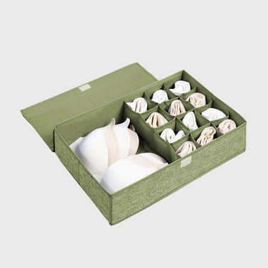Green Flip Top Underwear Storage Box