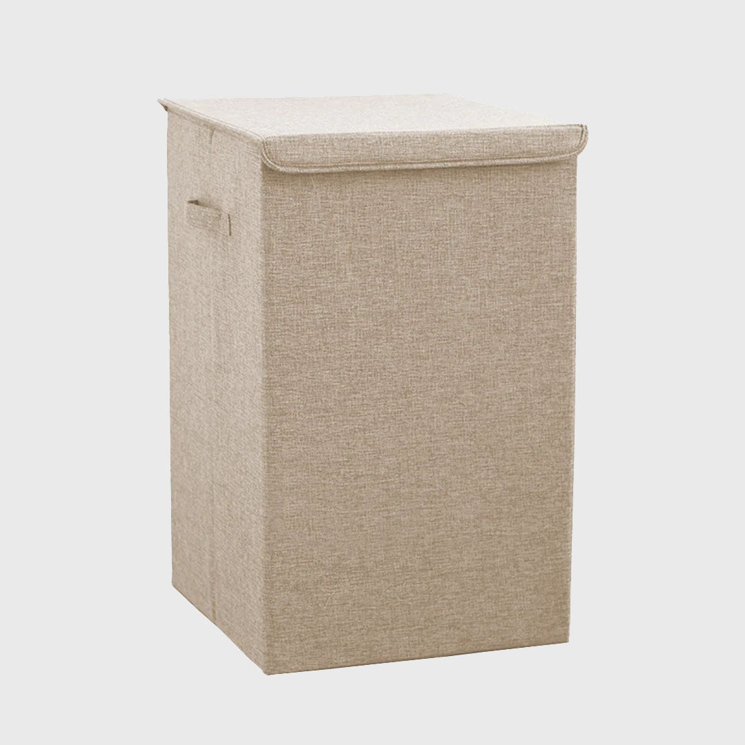 Beige Large Laundry Hamper Storage Box