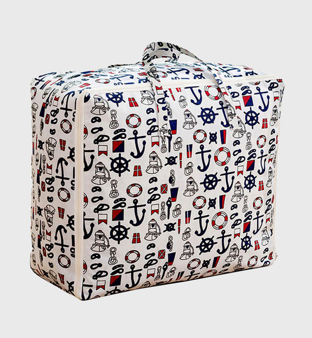 Nautical Icon Large Storage Luggage Bag