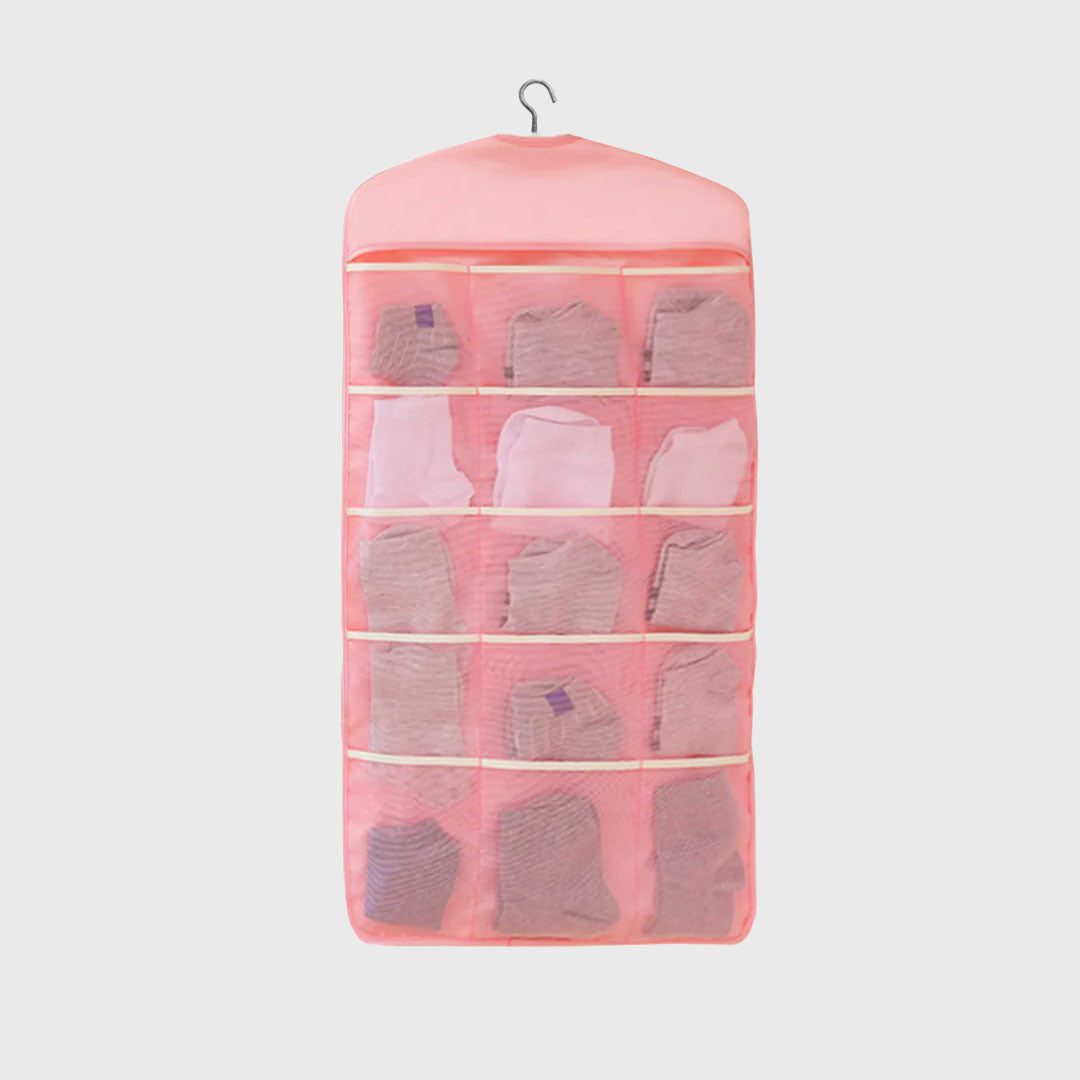 Pink Dual Hanging Storage Bag