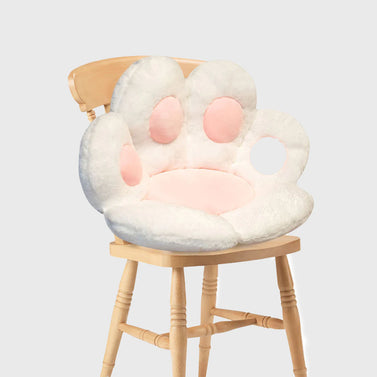 80cm White Paw Shape Cushion
