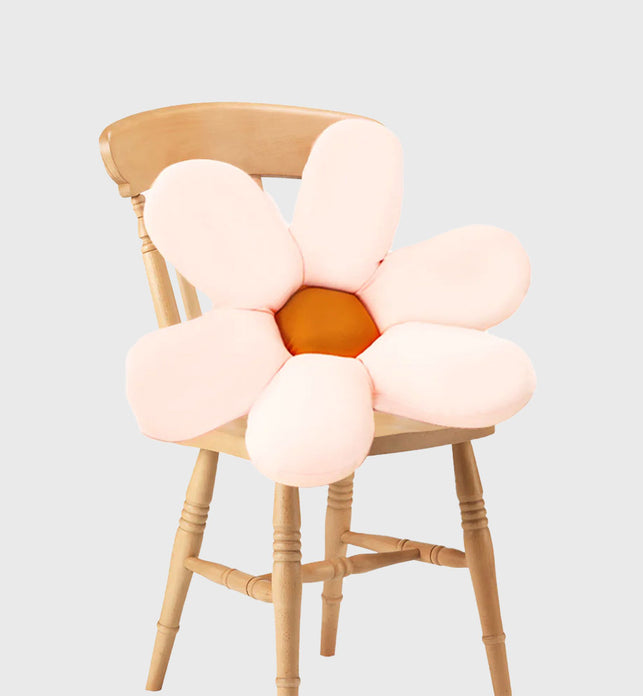 White Daisy Flower Shape Cushion