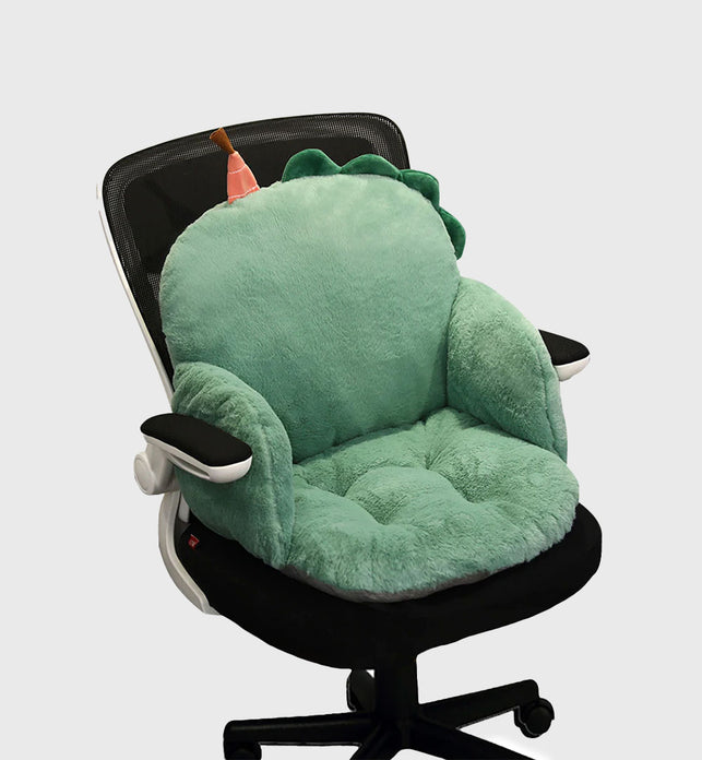 Green Dino Shape Seat Cushion