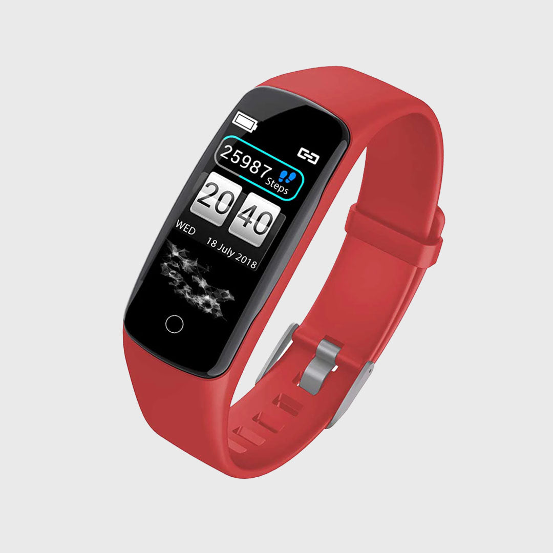 Smart Watch Fitness Tracker Red
