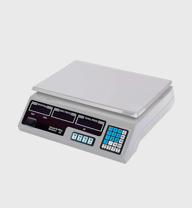 40kg Digital Commercial Kitchen Scales White