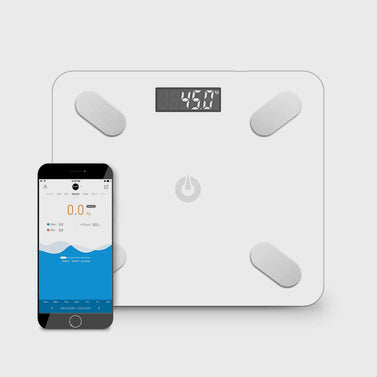 Wireless Bluetooth Digital Body Fat Bathroom Scale White